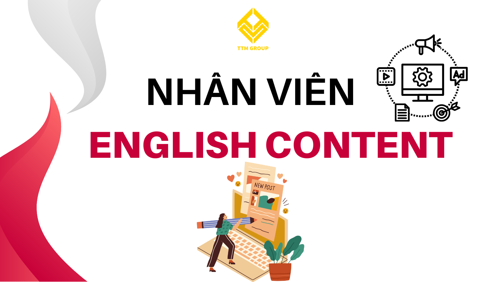 ENGLISH CONTENT – TUYỂN DỤNG NHÂN SỰ THÁNG 9/2024